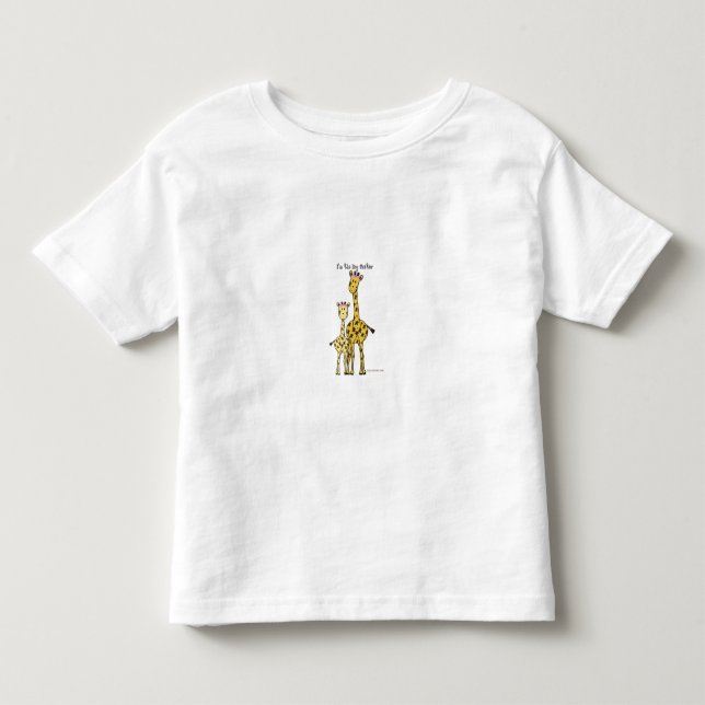 Pour Les Tous Petits T-shirt Giraffe Big Soeur (Devant)
