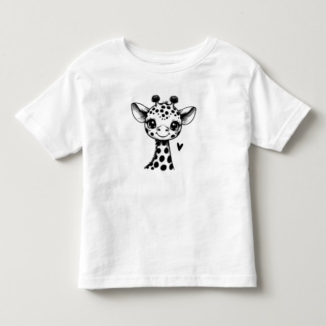 Pour Les Tous Petits T-shirt Giraffe Toddler (Devant)