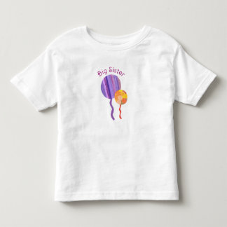 Pour Les Tous Petits T-shirt Grande Sœur - Thème Ballons
