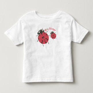 Pour Les Tous Petits T-shirt Grande Sœur - Thème coccinelle