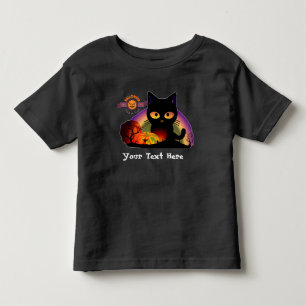 Pour Les Tous Petits T-shirt Halloween Chat Noir