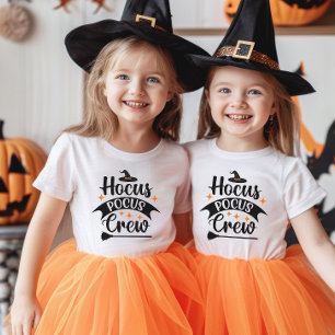 Pour Les Tous Petits T-shirt Halloween de l'équipage du poulpe Hocus