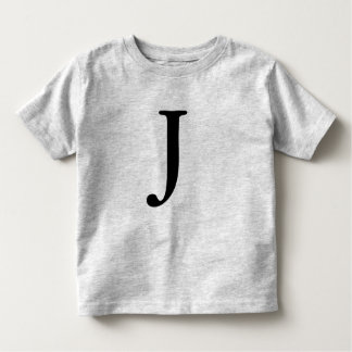 Pour Les Tous Petits T-shirt initial noir décoré d'un monogramme de la