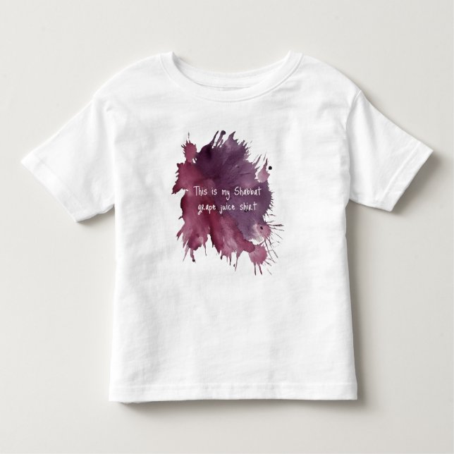 Pour Les Tous Petits T-shirt Jus de raisin de Shabbat drôle (Devant)