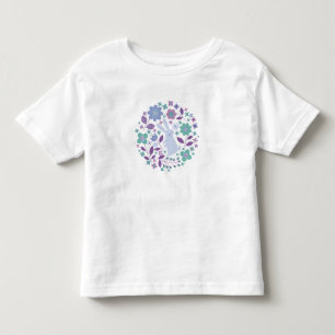 Pour Les Tous Petits T-shirt lapin et fleurs