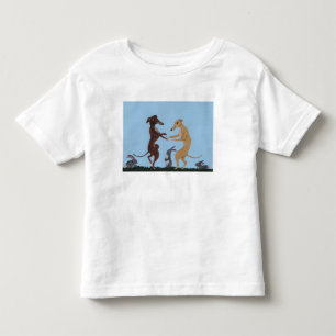 Pour Les Tous Petits T-Shirt Lévriers Danseurs et Amis Lapins
