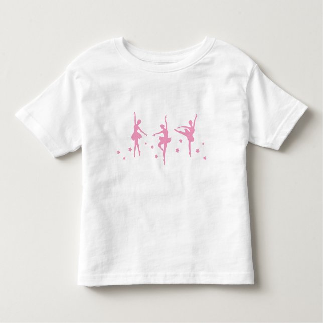 Pour Les Tous Petits T-Shirt Little Ballerinas Ruffled Toddler (Devant)