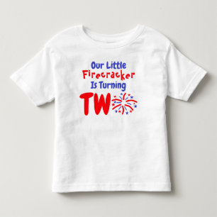 Pour Les Tous Petits T-shirt Little Firecracker 2nd Birthday Toddler