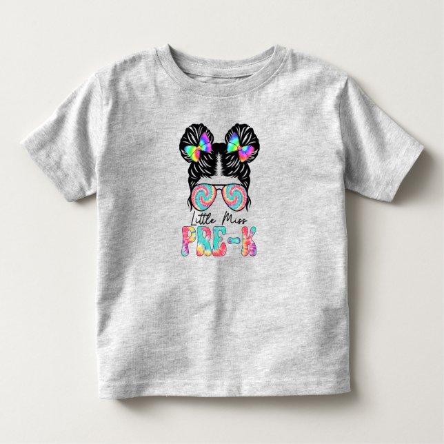 Pour Les Tous Petits T-Shirt Little Miss Pre-K Toddler (Devant)