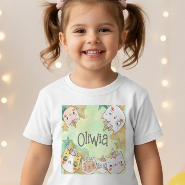 Pour Les Tous Petits T-shirt Magic caticorn Toddler (Créateur téléchargé)