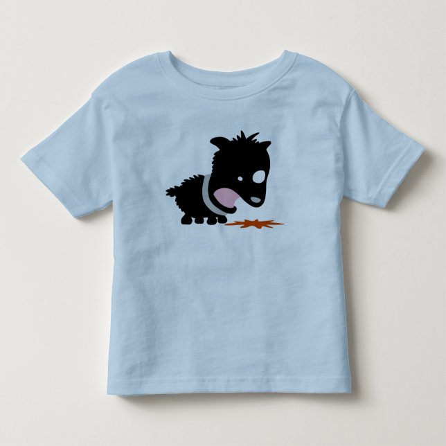 Pour Les Tous Petits T-shirt malade de chiot (Devant)