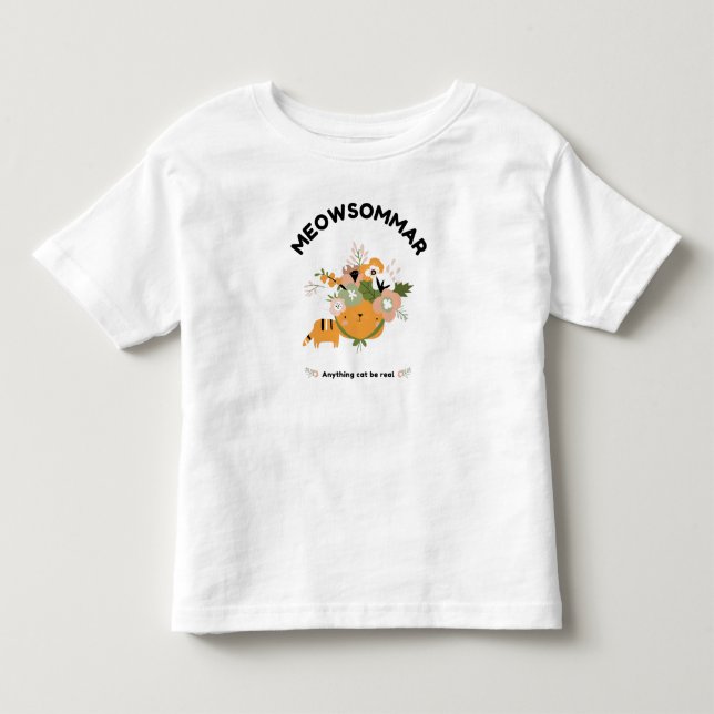 Pour Les Tous Petits T-shirt Meowsommar Toddler Fine Jersey (Devant)