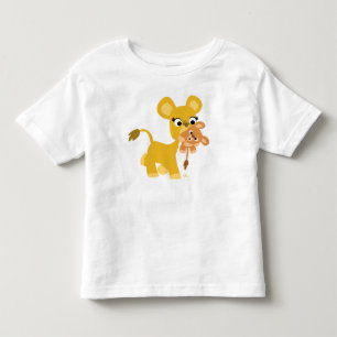 Pour Les Tous Petits T-shirt Mère Lion et Enfants