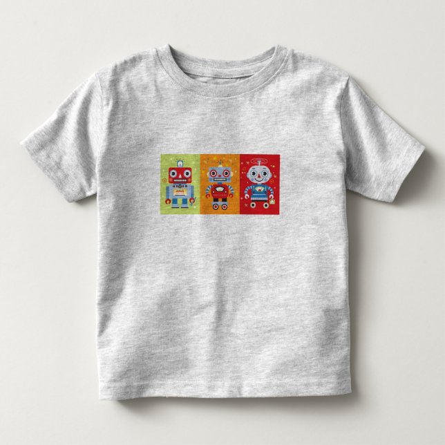 Pour Les Tous Petits T-shirt mignon de robot (Devant)