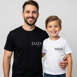 Pour Les Tous Petits T-shirt Mini Toddler Tenue assortie Papa et moi