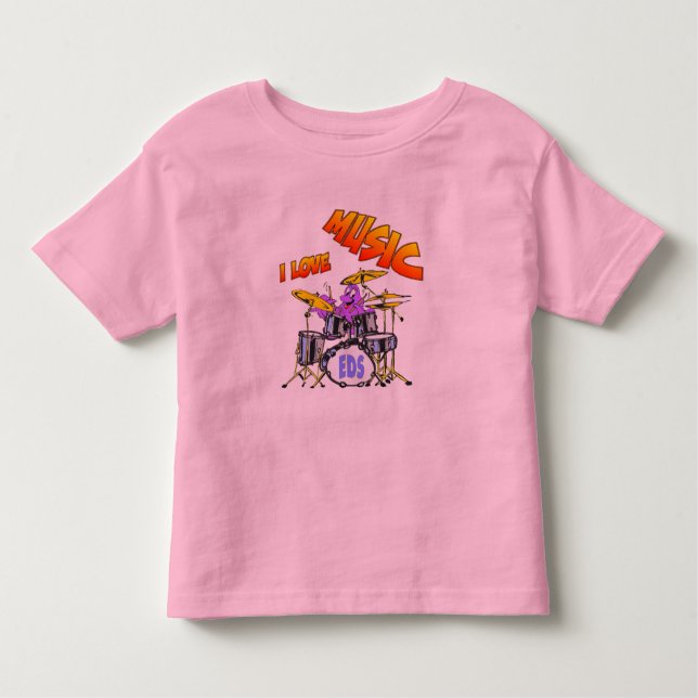 Pour Les Tous Petits T-shirt Musique Octopus Toddler (Devant)