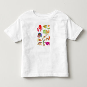 Pour Les Tous Petits T-shirt Ocean Friends, Crabe et Octopus