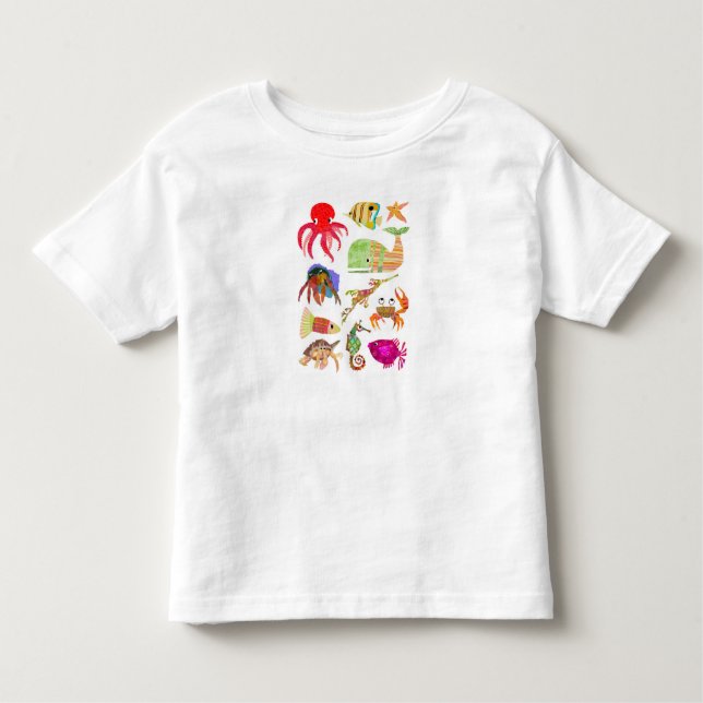 Pour Les Tous Petits T-shirt Ocean Friends, Crabe et Octopus (Devant)
