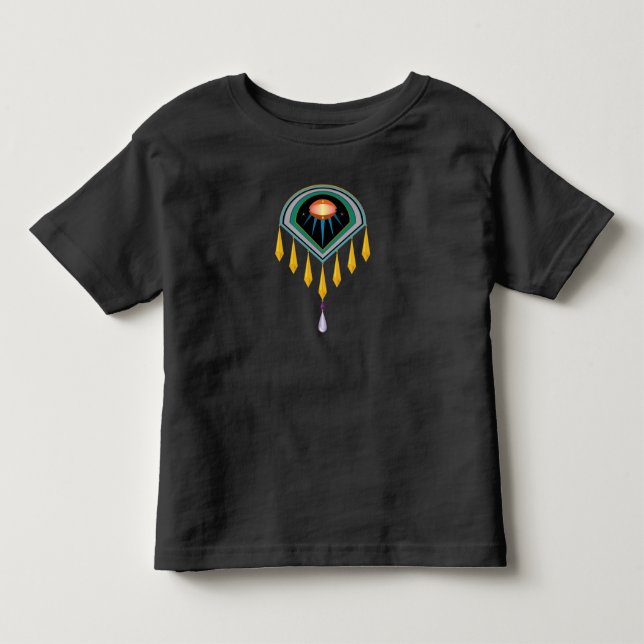 Pour Les Tous Petits T-shirt Oeuf Spatial Déco (Devant)