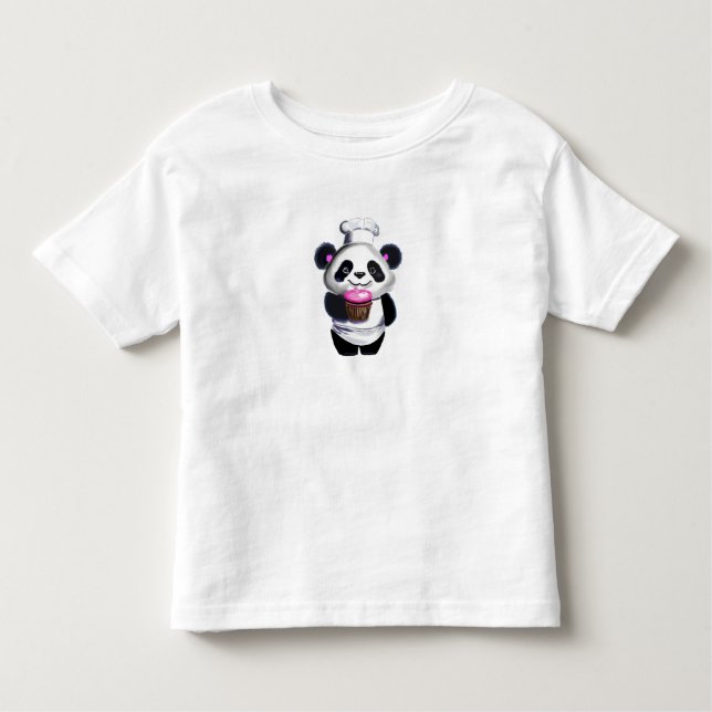 Pour Les Tous Petits T-shirt ours panda mignon (Devant)