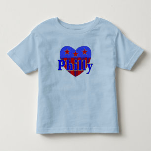Pour Les Tous Petits T-shirt patriotique d'enfant en bas âge de Philly