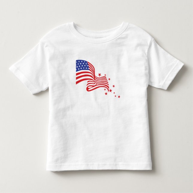 Pour Les Tous Petits T-shirt Patriotique Toddler (Devant)