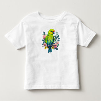 Pour Les Tous Petits t-shirt perroquet vert