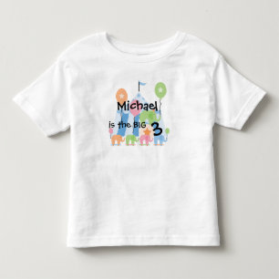 Pour Les Tous Petits T-shirt personnalisable d'anniversaire d'éléphan