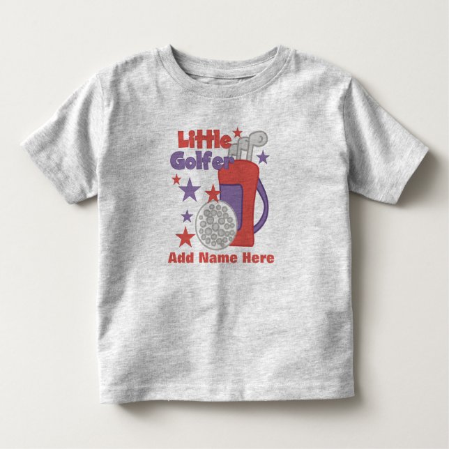 Pour Les Tous Petits T-shirt personnalisable de petit golfeur (Devant)