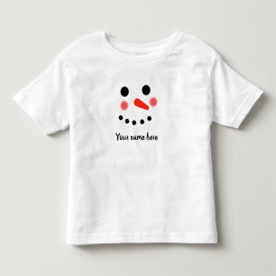 Pour Les Tous Petits T-Shirt Personnalisé avec Visage de Bonhomme de Ne
