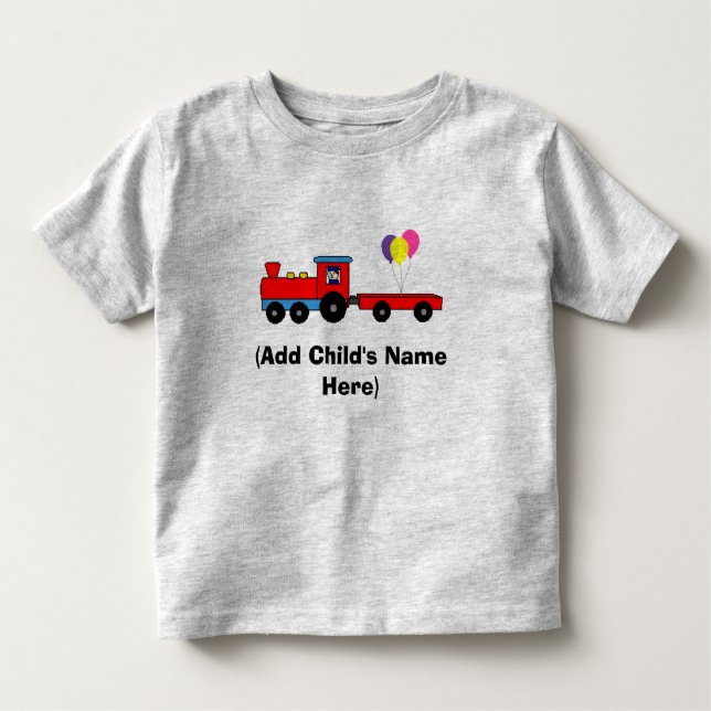 Pour Les Tous Petits T-shirt personnalisé d'anniversaire de train (Devant)