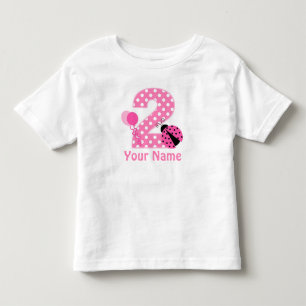 Pour Les Tous Petits T-shirt personnalisé fille de 2e anniversaire Lady