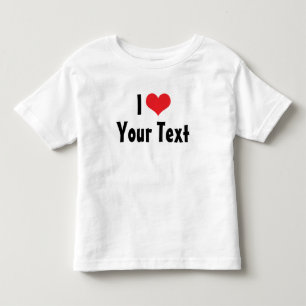 Pour Les Tous Petits T-shirt Personnalisé I Love