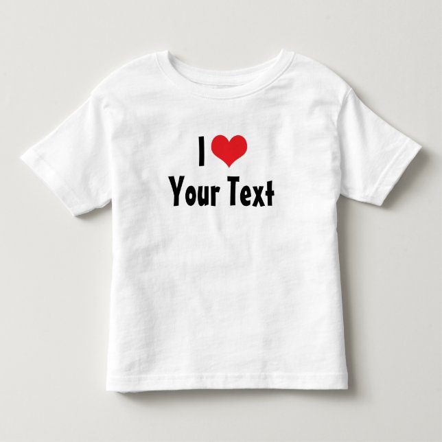 Pour Les Tous Petits T-shirt Personnalisé I Love (Devant)