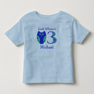 Pour Les Tous Petits T-shirt personnalisé par anniversaire bleu de