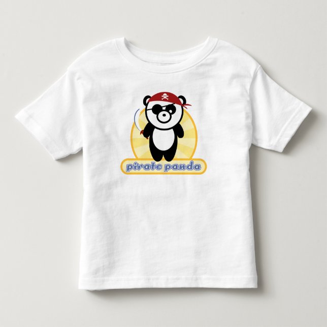 Pour Les Tous Petits T-shirt Pirate Panda Kids (Devant)