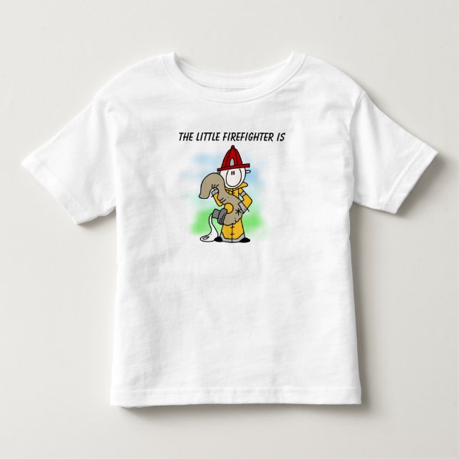 Pour Les Tous Petits T-shirt pompier customisé 3e anniversaire (Devant)