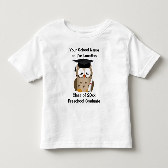 Pour Les Tous Petits T-shirt préscolaire fait sur commande d'obtention (Devant)