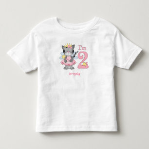 Pour Les Tous Petits T-shirt Princess Kitty 2nd Birthday Toddler