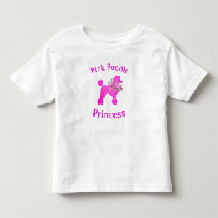 Pour Les Tous Petits T-Shirt Princesse Anniversaire Chien Caniche Rose