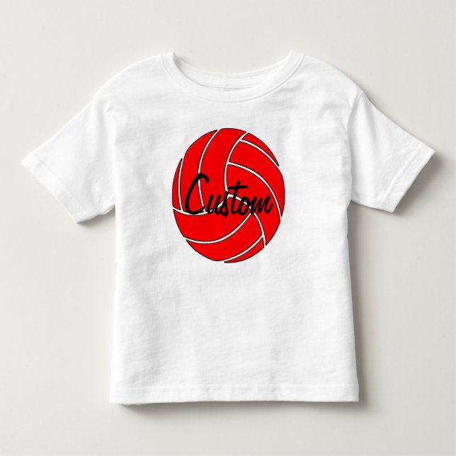 Pour Les Tous Petits T-shirt Red Volleyball personnalisé (Devant)
