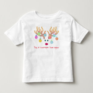 Pour Les Tous Petits T-shirt Reindeer and Ornaments Toddler