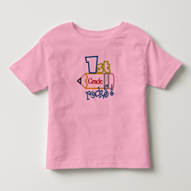 Pour Les Tous Petits T-shirt Rocks de 1ère année (Devant)