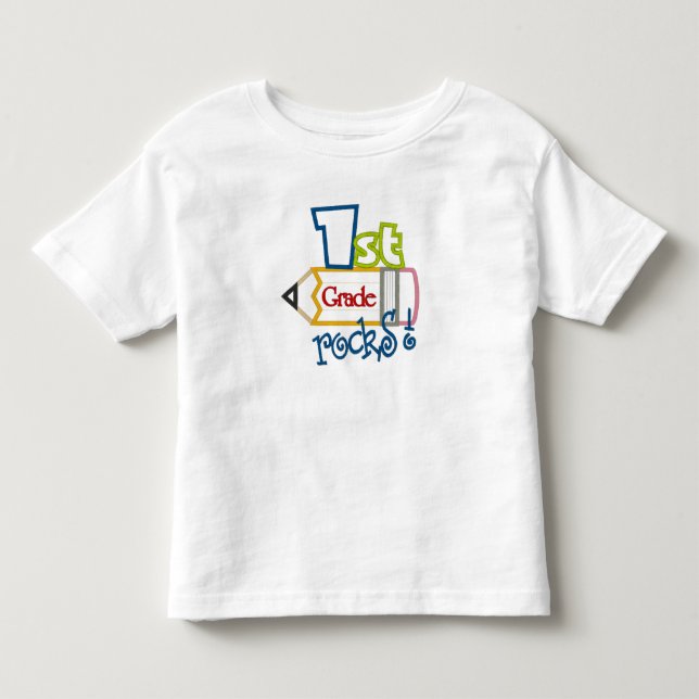 Pour Les Tous Petits T-shirt Rocks de 1ère année (Devant)