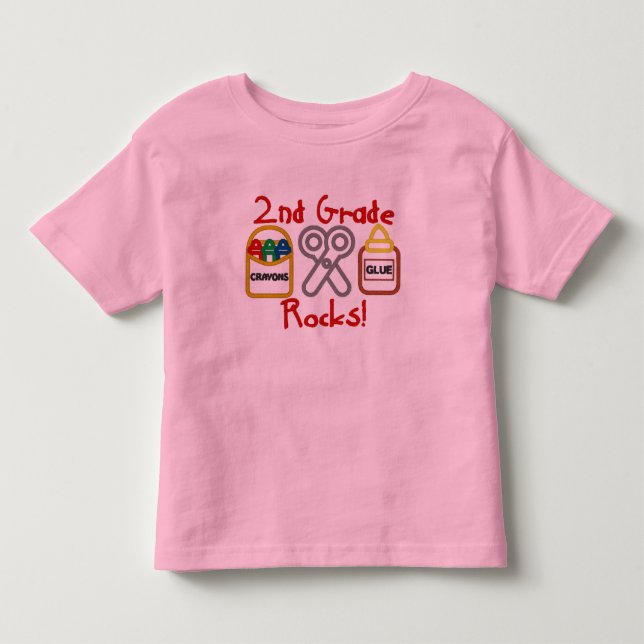 Pour Les Tous Petits T-shirt Rocks de 2e année (Devant)