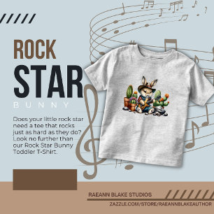 Pour Les Tous Petits T-shirt Rockstar Bunny Toddler