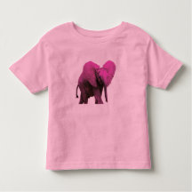 T-shirt rose Elephant Toddler