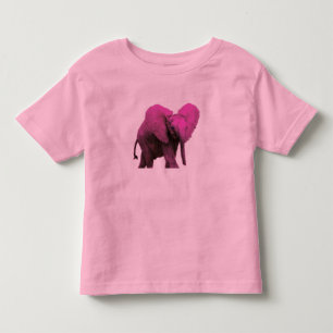 Pour Les Tous Petits T-shirt rose Elephant Toddler