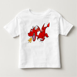 Pour Les Tous Petits T-shirt rouge de dragon de bébé