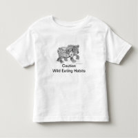T-shirt sauvage d'habitudes alimentaires d'enfant